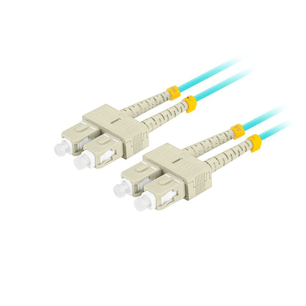 OM3 SC-SC UPC Duplex LSZH Patch Cord